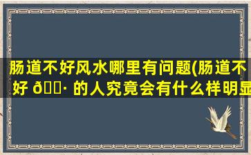 肠道不好风水哪里有问题(肠道不好 🌷 的人究竟会有什么样明显的症状表现)